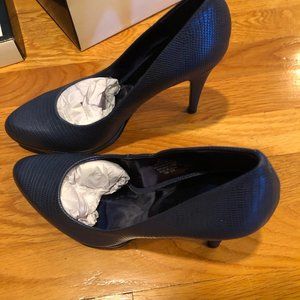 Metallic Blue NEVER WORN heels